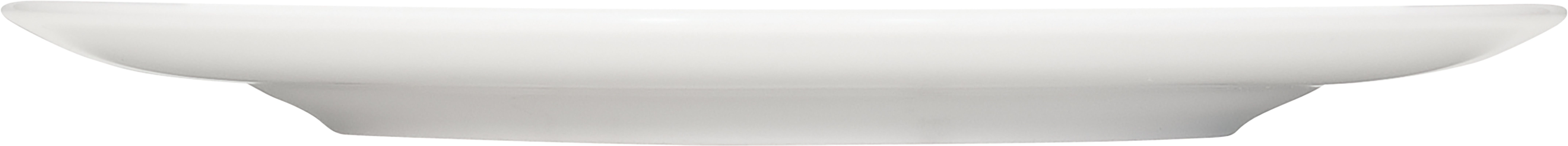 White Flat Plate with Narrow Rim 11
