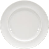 White Flat Plate with Narrow Rim 12.6