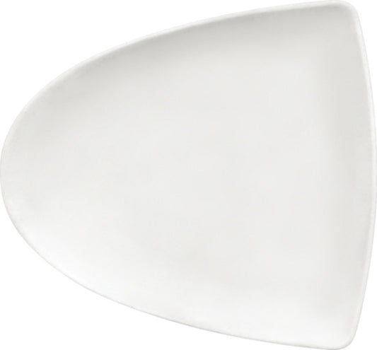 White Asymmetric Flat Plate 8.4" x 7.6" x 0.9" Enjoy by Bauscher