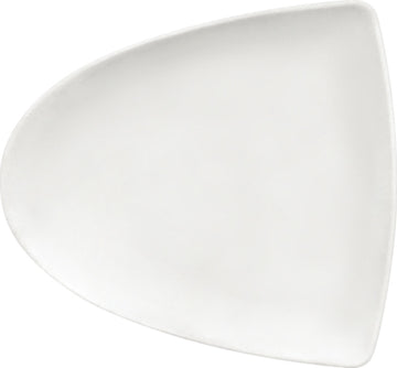 White Asymmetric Flat Plate 8.4" x 7.6" x 0.9" Enjoy by Bauscher
