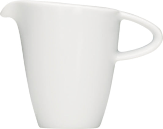 White Creamer With Handle 4.4" dia. x 3.5" 5.1 oz Enjoy by Bauscher