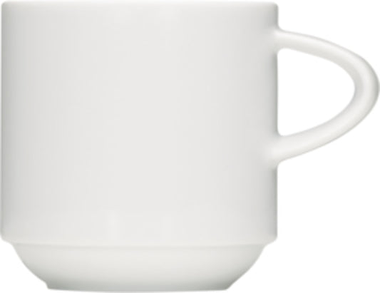 White Cup, Stackable 3" dia. x 3.1" 8.5 oz Enjoy by Bauscher