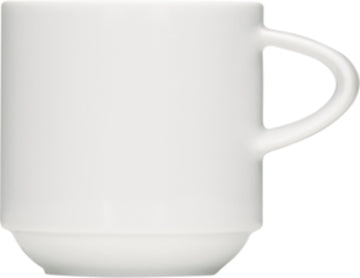 White Cup, Stackable 3" dia. x 3.1" 8.5 oz Enjoy by Bauscher