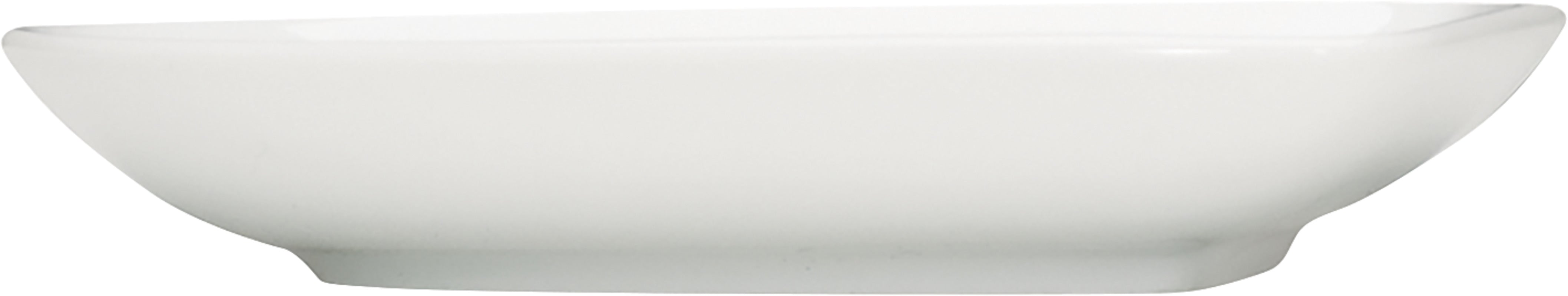 White Asymmetric Saucer 4.7