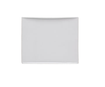 White Rectangular Platter 9.6" x 7.9" x 1.4" Emotion by Bauscher