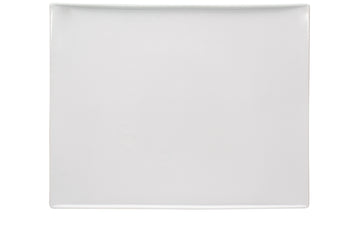 White Rectangular Platter 15.9" x 12.6" x 1.4" Emotion by Bauscher