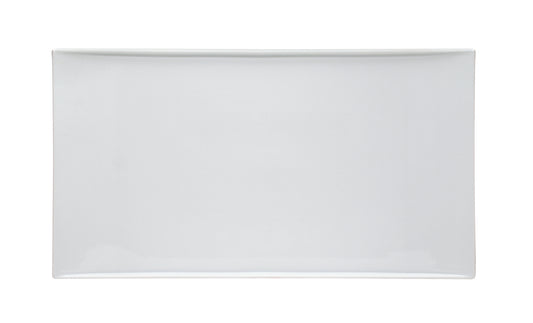 White Rectangular Platter 18.5" x 10.2" x 1.4" Emotion by Bauscher
