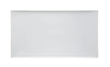 White Rectangular Platter 18.5" x 10.2" x 1.4" Emotion by Bauscher