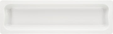 White Gastronorm Tray 20.9" x 6.4" x 2.6" 101.4 oz Buffet by Bauscher