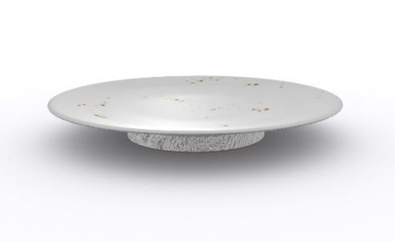Footed Plate SR1002 A3 C1 8.6" dia. Custo Stocked by Studio Raw