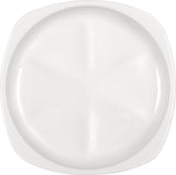White Flat Angular Plate 8.9