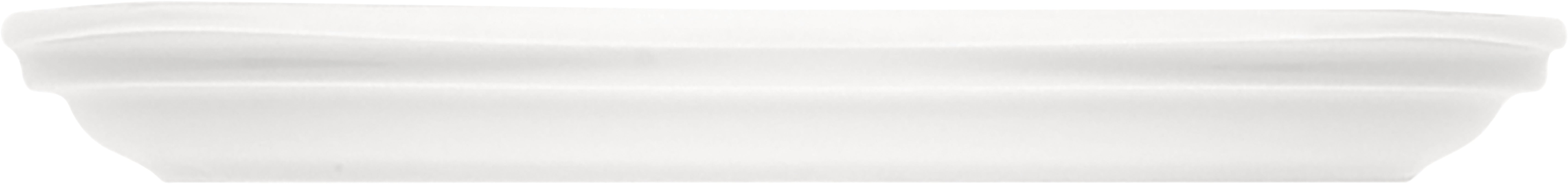White Flat Angular Plate 8.9