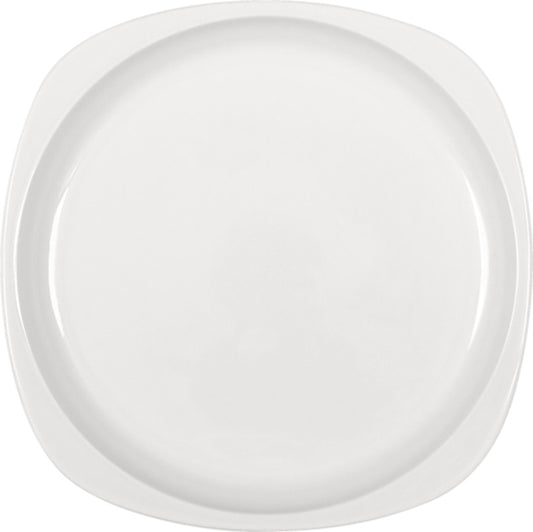 White Flat Plate 8.9" dia. x 1.1" Bauhaus & B1100 by Bauscher