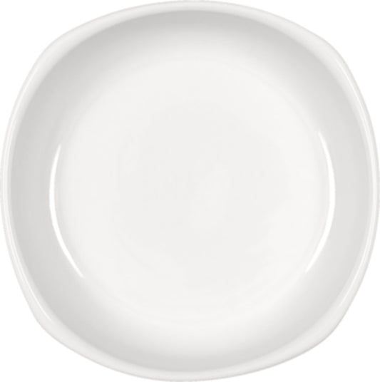 White Dish 5" x 5" x 1.7" 12.2 oz Bauhaus & B1100 by Bauscher