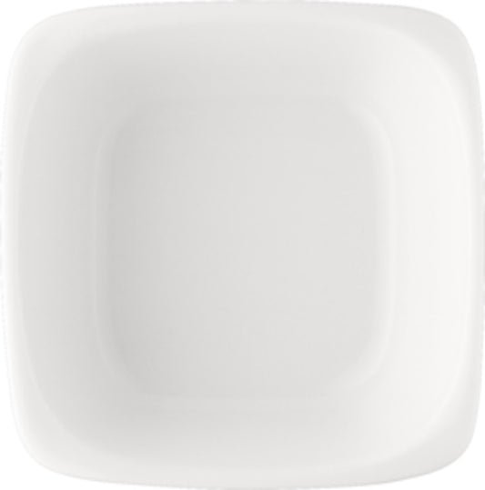 White Salad Dish 3.9" x 3.9" x 1.4" 5.4 oz Modulus by Bauscher