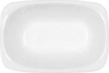 White Rectangular Dish 3.9" x 2.6" x 1.4" 2.7 oz Modulus by Bauscher