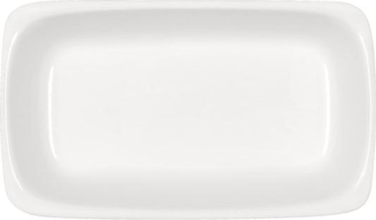 White Rectangular Dish 6.8" x 3.9" x 1.4" 10.1 oz Bauhaus & B1100 by Bauscher