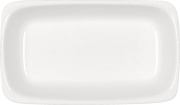 White Rectangular Dish 6.8" x 3.9" x 1.4" 10.1 oz Bauhaus & B1100 by Bauscher