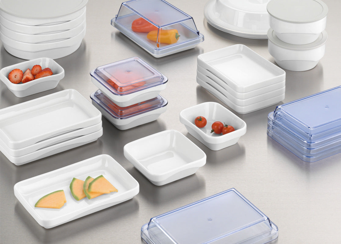 White Rectangular Dish Airflow & PN 1/2 6.3