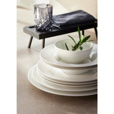 Plate deep round with rim relief 9.3in Purity Reflections by Bauscher
