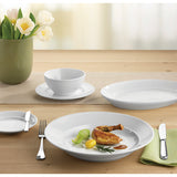 White Oval Platter with Steep Rim 8