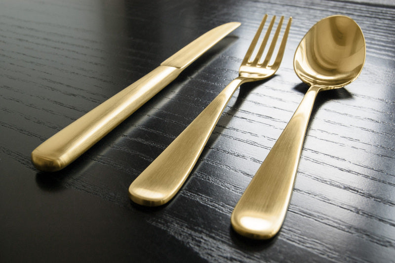 Dessert Spoon 7.1" Carlton PVD Gold by Hepp