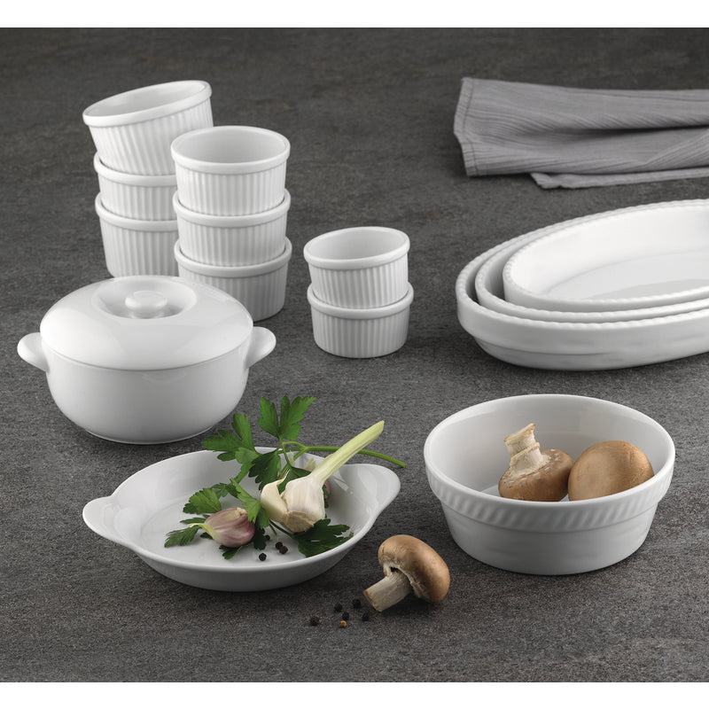 White Round Baking Dish 5.3