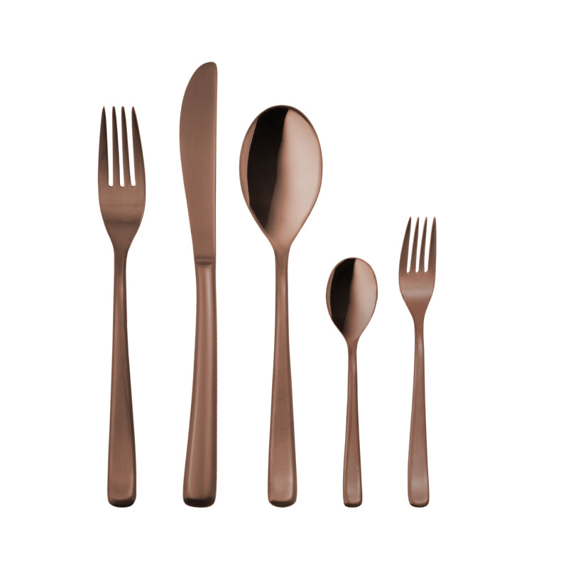 Dessert Fork 7.8" Medan PVD Copper Brushed by Hepp