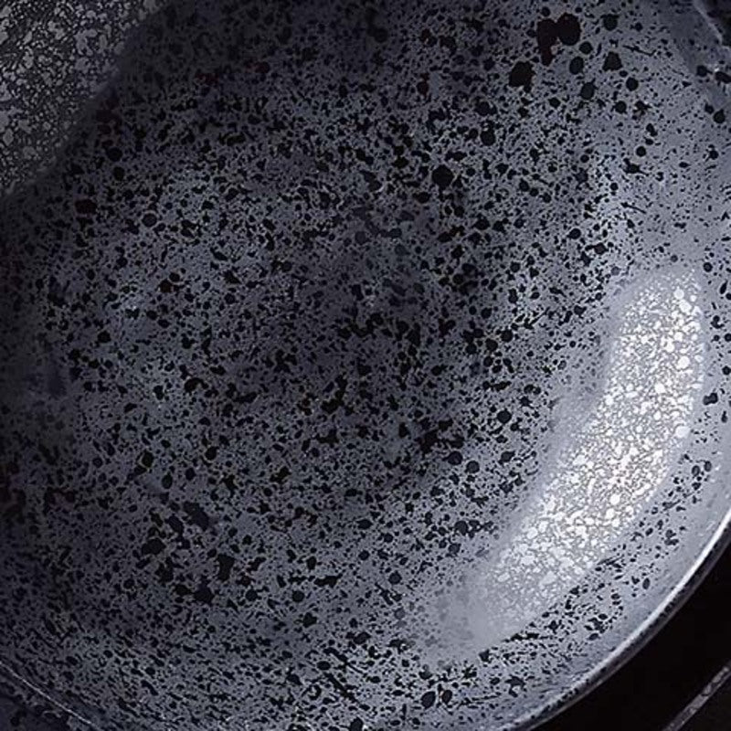 Mineral Noir Crackle Bowl 9.5