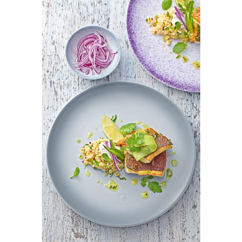 Blush Light Grey Plate flat Coupe 5.9