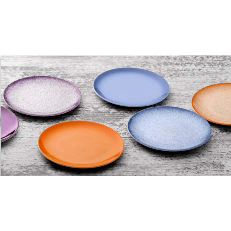Nuance Dark Orange Plate flat Coupe 5.9" dia. Ombre by Bauscher