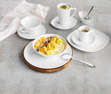 White Square Saucer 5.4