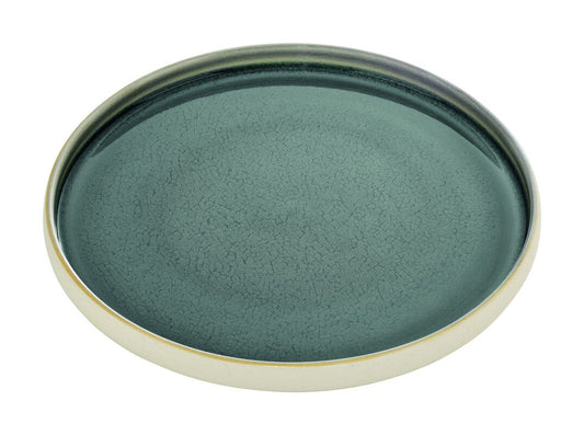 Grey Flat Round Plate 8.3" dia. Nara by Playground