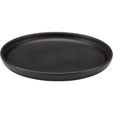 Black Flat Plate 8.6" dia., Elements by Playground