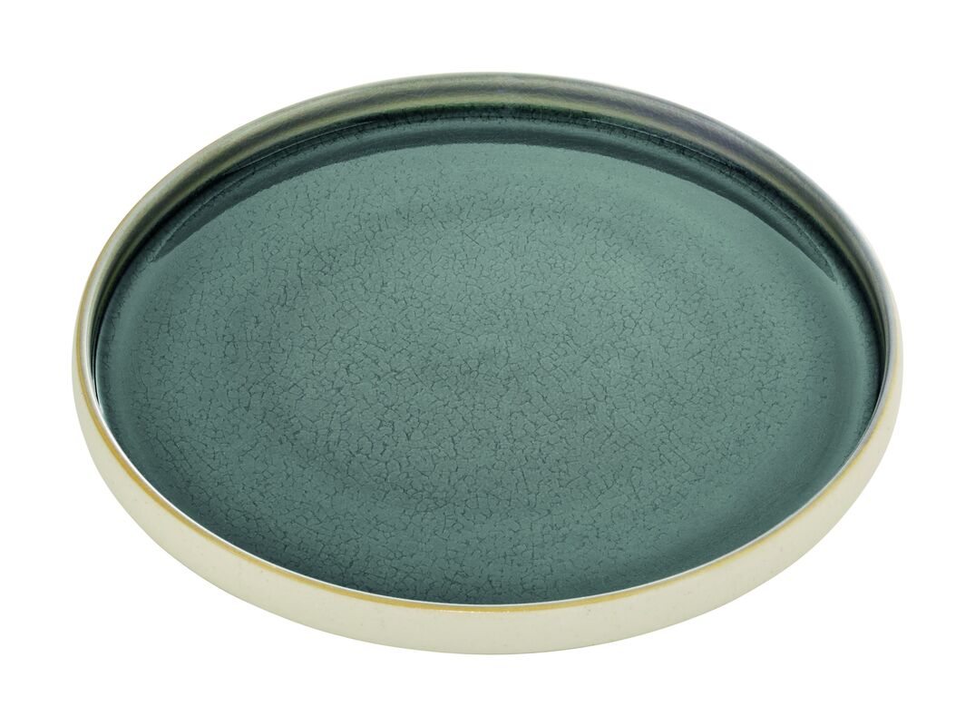 Grey Flat Round Plate 10.6" dia. Nara by Playground