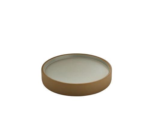 Beige/Grey Flat Plate/Deep Plate 9.4" dia. 2In1 by Playground
