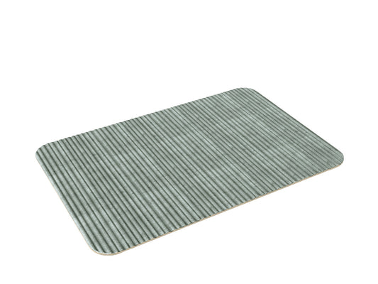 Grey Rectangular Relief Platter 11.8" x 7.1" Nara by Playground