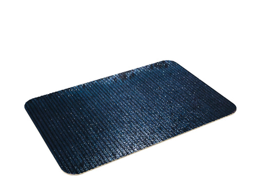 Black Rectangular Relief Platter 11.8" x 7.1" Nara by Playground
