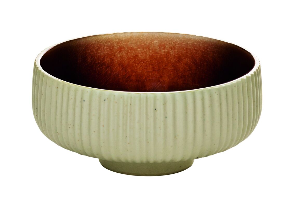 Brown Round Relief Bowl 4.7
