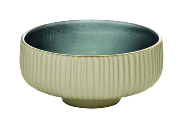 Grey Round Relief Bowl 6.3" dia. Nara by Playground