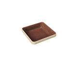 Brown Flat Square Plate 3.5