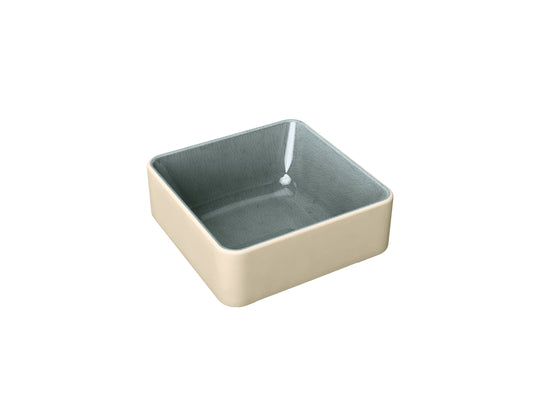 Grey Deep Square Bowl 3.5" x 3.5" Nara by Playground
