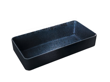 Black Deep Rectangular Bowl 7.1" x 3.5" Nara by Playground