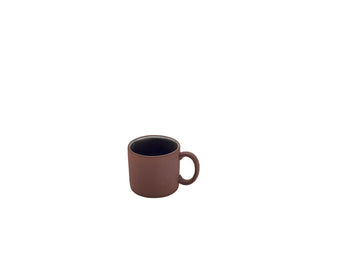 Brown/Black Mug with Handle 3" dia. 6.8 oz 2In1 by Playground