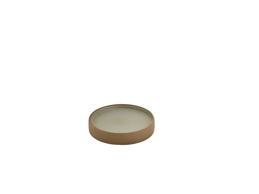 Beige/Grey Plate/Espresso Saucer 5.5" dia. 2In1 by Playground