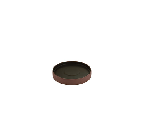 Brown/Black Plate/Espresso Saucer 5.5" dia. 2In1 by Playground