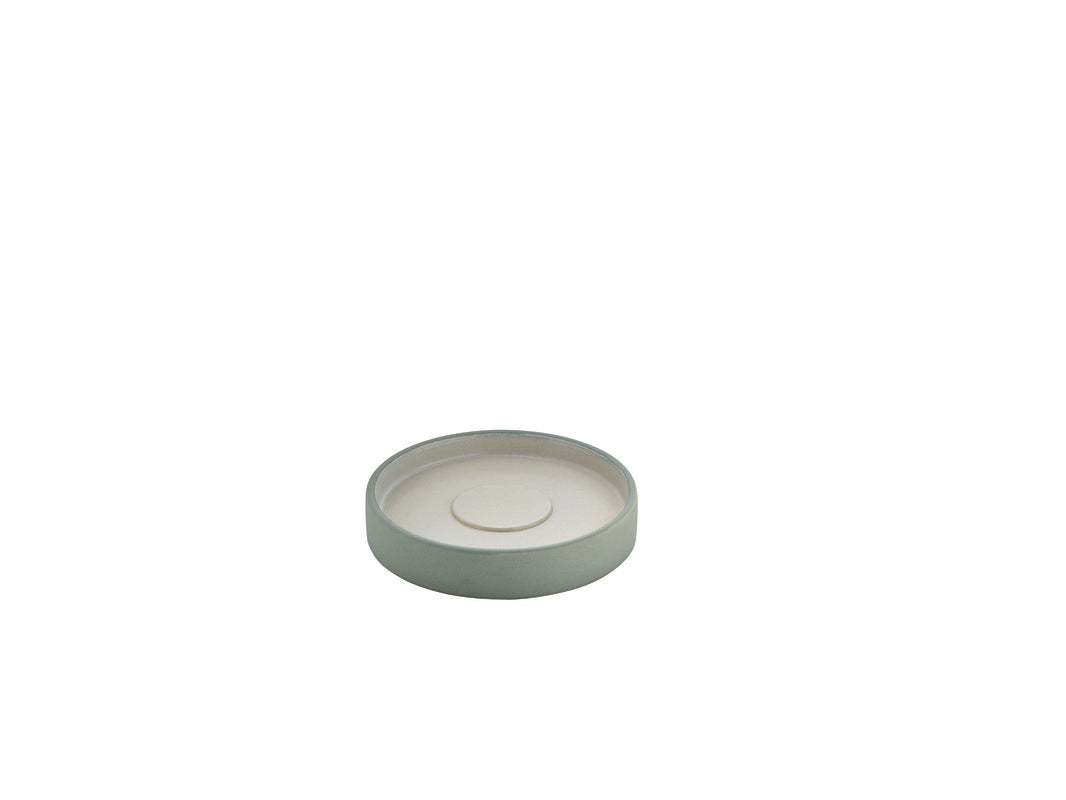 Grey/White Plate/Espresso Saucer 5.5" dia. 2In1 by Playground