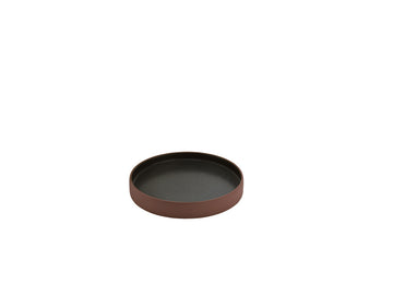 Brown/Black Plate/Espresso Saucer 6.3" dia. 2In1 by Playground