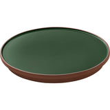 Green Flat Round Coupe Plate 6.3