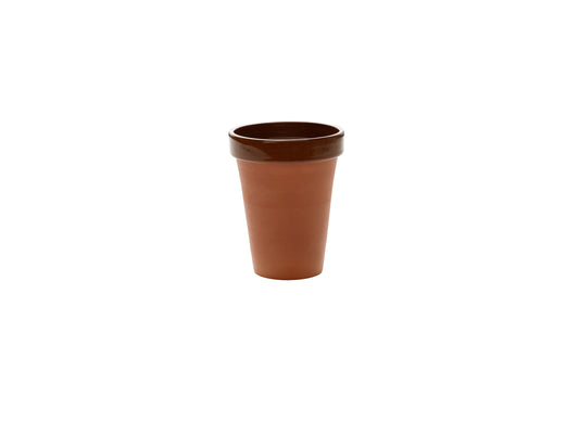 Terracotta High Pot 3.9" dia. Terracotta by Playground